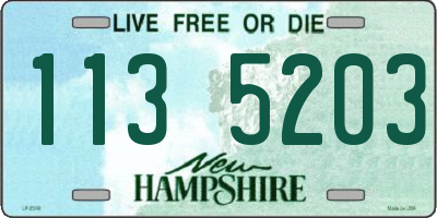NH license plate 1135203