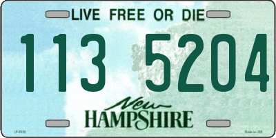 NH license plate 1135204