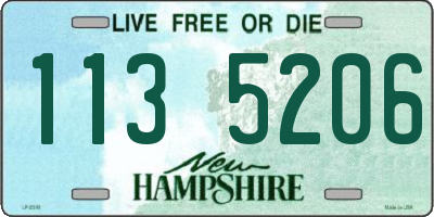 NH license plate 1135206