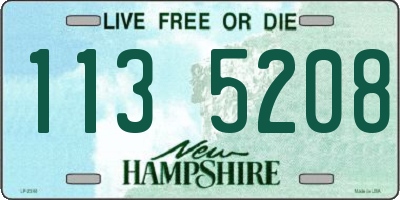 NH license plate 1135208