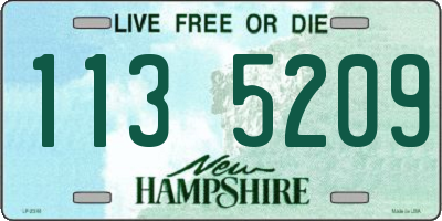 NH license plate 1135209