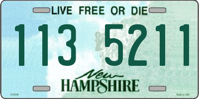 NH license plate 1135211