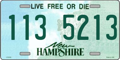 NH license plate 1135213