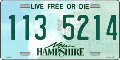 NH license plate 1135214