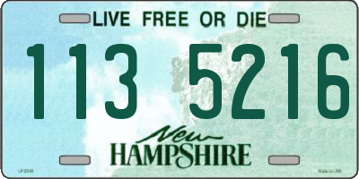 NH license plate 1135216