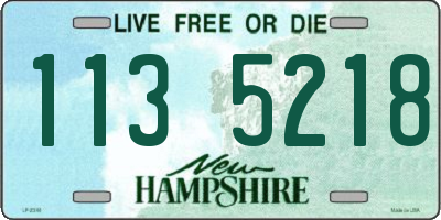 NH license plate 1135218