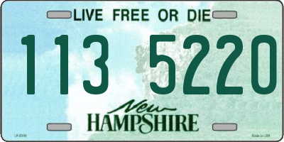 NH license plate 1135220