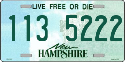 NH license plate 1135222