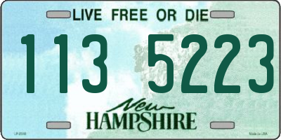 NH license plate 1135223