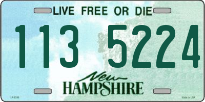 NH license plate 1135224