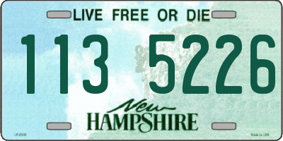 NH license plate 1135226