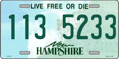 NH license plate 1135233