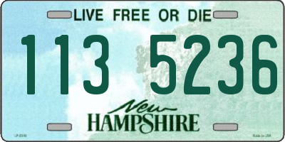NH license plate 1135236