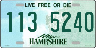 NH license plate 1135240