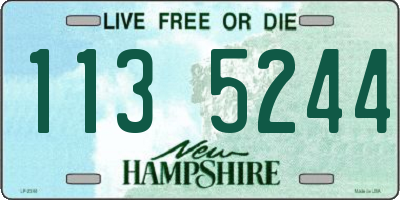 NH license plate 1135244