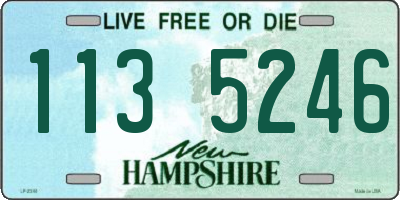 NH license plate 1135246