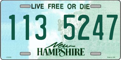 NH license plate 1135247