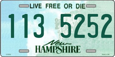 NH license plate 1135252