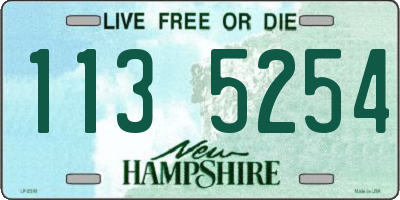 NH license plate 1135254