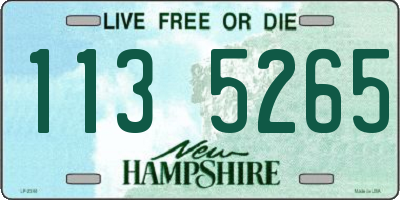 NH license plate 1135265