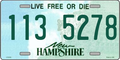 NH license plate 1135278