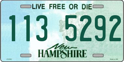 NH license plate 1135292