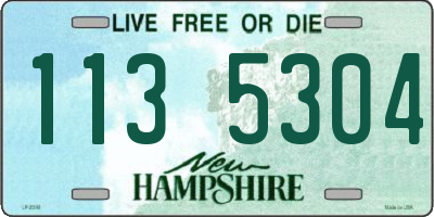 NH license plate 1135304