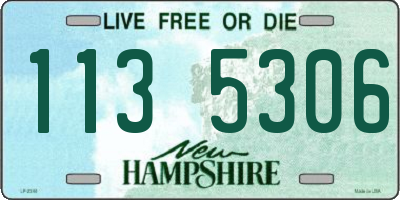 NH license plate 1135306