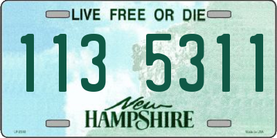 NH license plate 1135311
