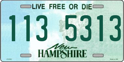 NH license plate 1135313