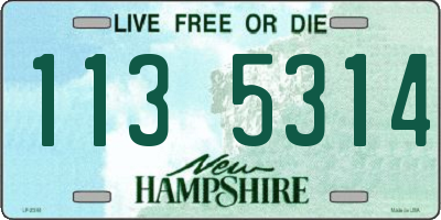 NH license plate 1135314