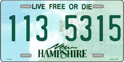 NH license plate 1135315