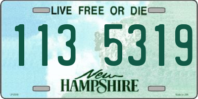 NH license plate 1135319