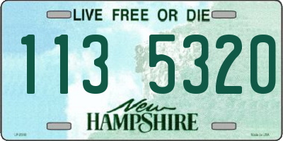 NH license plate 1135320