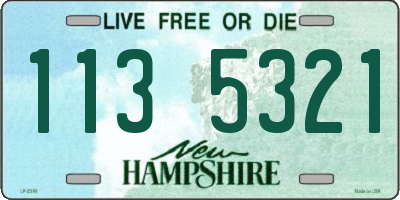 NH license plate 1135321