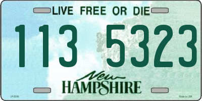 NH license plate 1135323