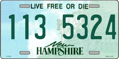 NH license plate 1135324