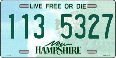 NH license plate 1135327