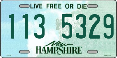 NH license plate 1135329