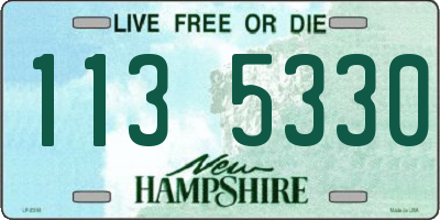 NH license plate 1135330