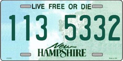 NH license plate 1135332