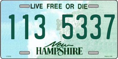 NH license plate 1135337