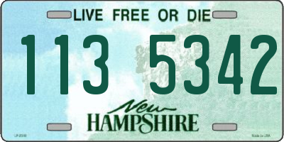 NH license plate 1135342