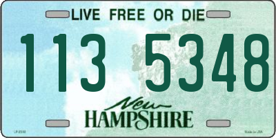 NH license plate 1135348