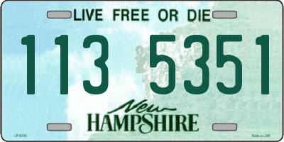 NH license plate 1135351
