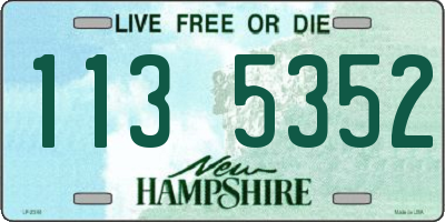 NH license plate 1135352