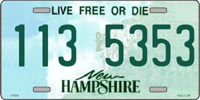 NH license plate 1135353