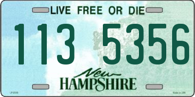 NH license plate 1135356