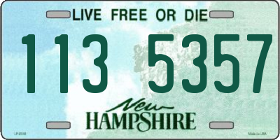 NH license plate 1135357