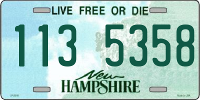 NH license plate 1135358